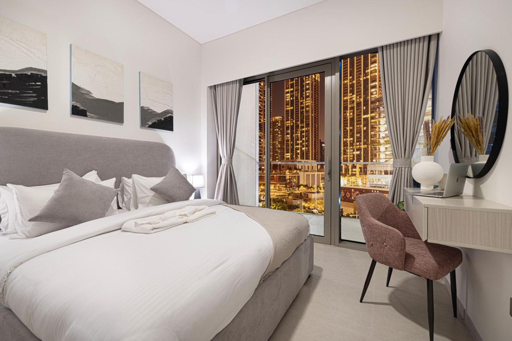 Apartment Emaar Grande - Elegant 1 Bedroom - Infinity Pool - 1min To Mall And Burj Khalifa