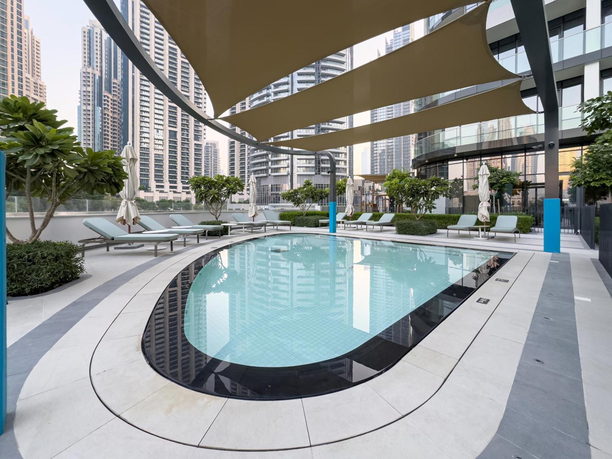 Emaar Grande - Elegant 1 Bedroom - Infinity Pool - 1min To Mall And Burj Khalifa * Dubai